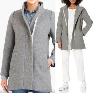 J.Crew Mercantile Classic Wool Cocoon Coat Gray